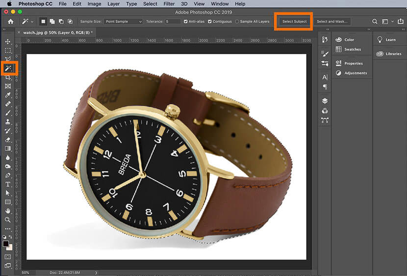 Create a transparent background in Photoshop